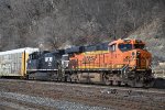 Eastbound vehicle train